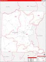 Ouachita, Ar Carrier Route Wall Map