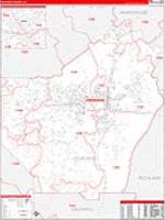 Ouachita Parish (), La Carrier Route Wall Map