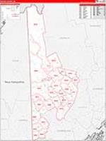 Oxford, Me Carrier Route Wall Map