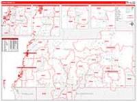 Pasco, Fl Carrier Route Wall Map