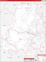 Paulding, Ga Carrier Route Wall Map