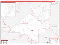 Peach, Ga Carrier Route Wall Map