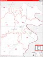 Pemiscot, Mo Carrier Route Wall Map