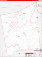Pendleton, Ky Carrier Route Wall Map