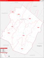 Pendleton County, WV Wall Map Premium Style by MarketMAPS - MapSales