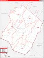 Pendleton, Wv Carrier Route Wall Map