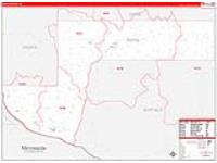 Pepin, Wi Carrier Route Wall Map