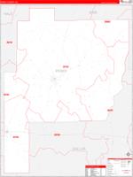 Perry County, AL Zip Code Wall Map Basic Style by MarketMAPS - MapSales