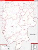 Perry, In Carrier Route Wall Map