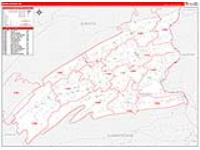 Perry, Pa Carrier Route Wall Map