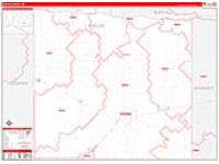 Phelps, Ne Carrier Route Wall Map