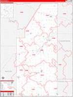 Piatt, Il Carrier Route Wall Map