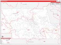 Pickens, Ga Carrier Route Wall Map
