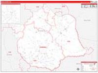 Pierce, Ga Carrier Route Wall Map