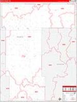 Pierce, Nd Carrier Route Wall Map