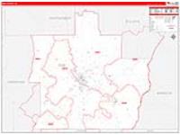 Pike, Al Carrier Route Wall Map