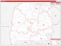 Pike, Ga Carrier Route Wall Map