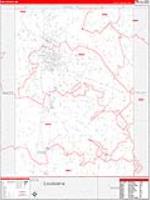 Pike, Ms Carrier Route Wall Map