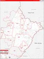 Pike, Pa Carrier Route Wall Map