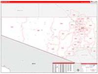 Pima, Az Carrier Route Wall Map