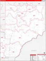 Pine, Mn Carrier Route Wall Map