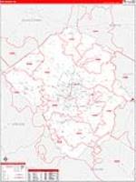 Pitt, Nc Carrier Route Wall Map