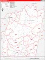 Pittsylvania, Va Carrier Route Wall Map
