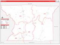 Piute, Ut Carrier Route Wall Map