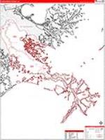 Plaquemines Parish (), La Carrier Route Wall Map