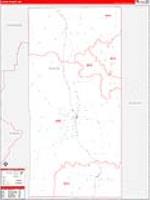 Platte, Wy Carrier Route Wall Map