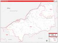 Pleasants, Wv Carrier Route Wall Map