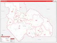 Plumas, Ca Carrier Route Wall Map