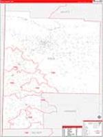 Polk, Ar Carrier Route Wall Map