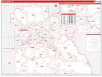 Polk, Fl Carrier Route Wall Map