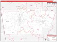 Polk, Ga Carrier Route Wall Map