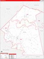 Polk, Tx Carrier Route Wall Map