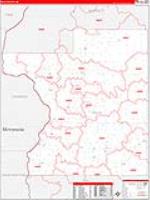 Polk, Wi Carrier Route Wall Map