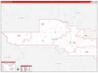 Pondera, Mt Carrier Route Wall Map