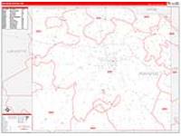 Pontotoc, Ms Carrier Route Wall Map