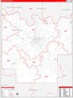 Pontotoc, Ok Carrier Route Wall Map