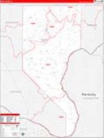 Pope, Il Carrier Route Wall Map