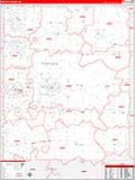 Portage, Oh Carrier Route Wall Map