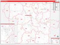 Portage, Wi Carrier Route Wall Map