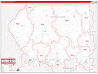 Pottawatomie, Ks Carrier Route Wall Map