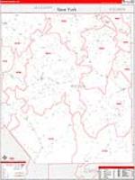 Potter, Pa Carrier Route Wall Map