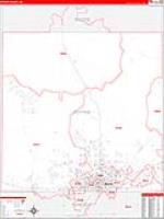 Potter, Tx Carrier Route Wall Map