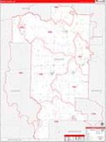 Prairie, Ar Carrier Route Wall Map