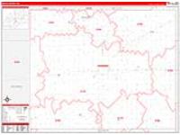 Pratt, Ks Carrier Route Wall Map