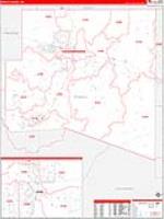 Pueblo, Co Carrier Route Wall Map