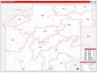 Pushmataha, Ok Carrier Route Wall Map